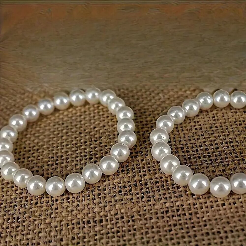 Elegant Faux Pearl Beaded Bracelet